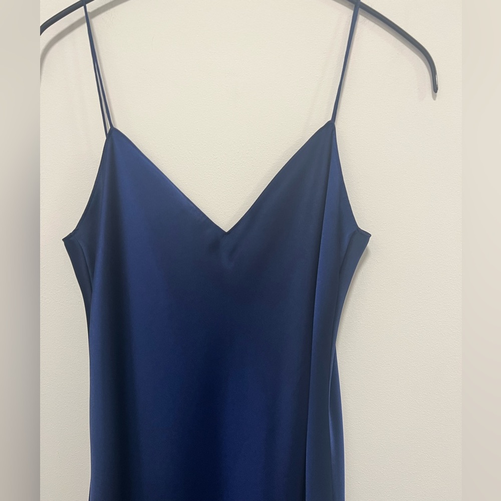 NWT Theory Easy Slip Dress In Satin - Picture 6 of 8